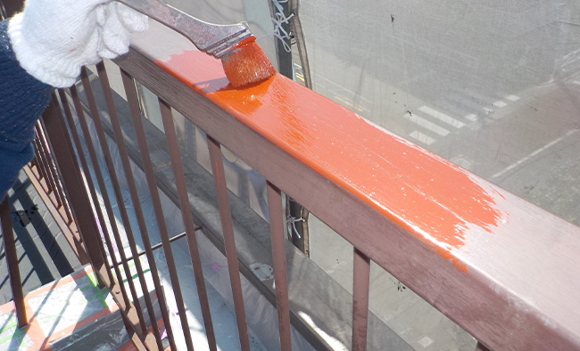 手すり塗装